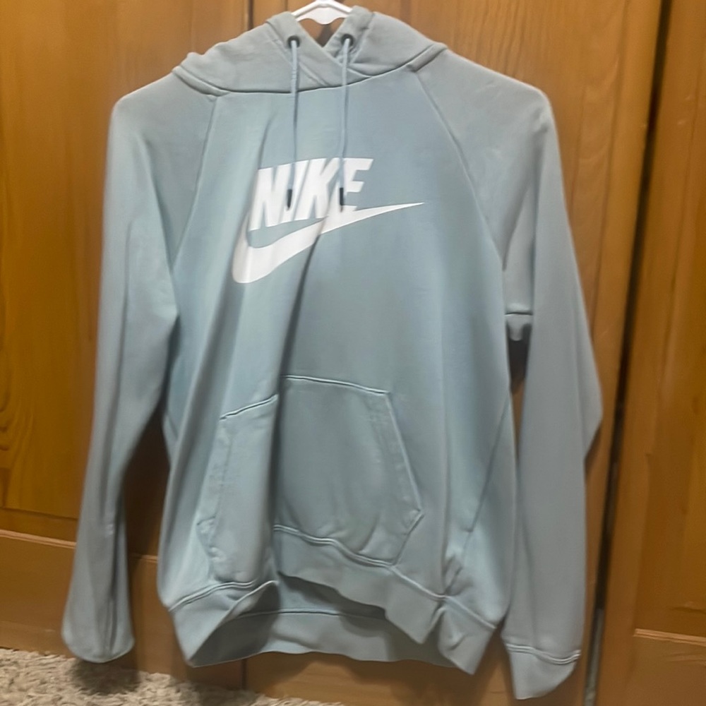 Nike light blue hoodie